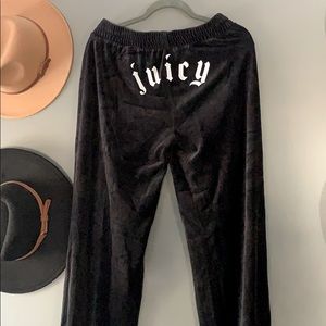 Juicy Couture velour black sweatpants